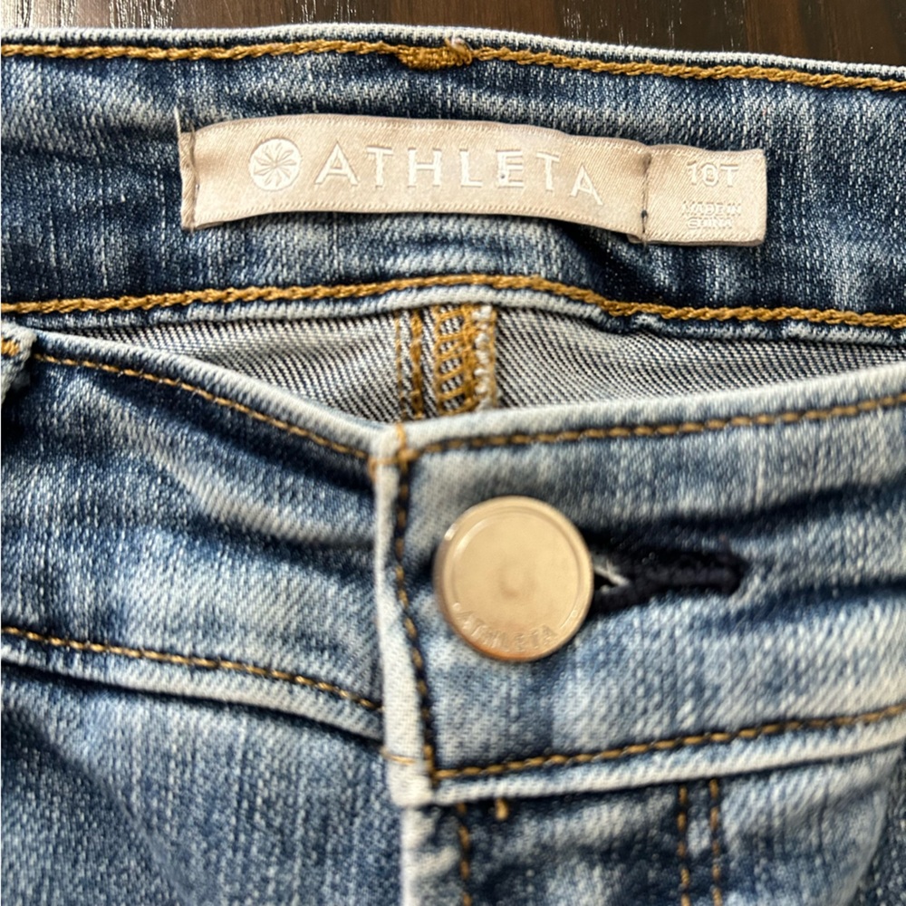 ATHLETA Slim Straight size 10 Tall Sculptek Women’s Jeans Lapis Wash Stretch - Picture 5 of 14